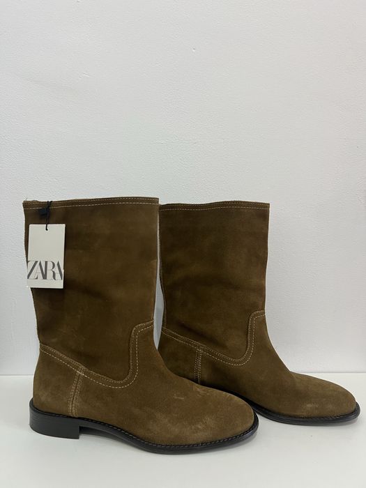 Cizme de piele  ZARA