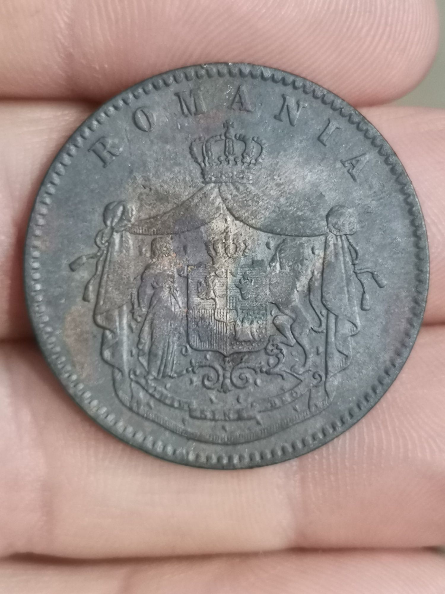 Moneda veche din 1867 Și monedă de 500 lei și mon, de 100 Lei din 1994