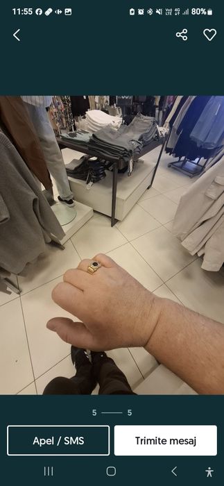 Ghiul inel aur 14k.Are 6 gr.pretul 350 pe gram