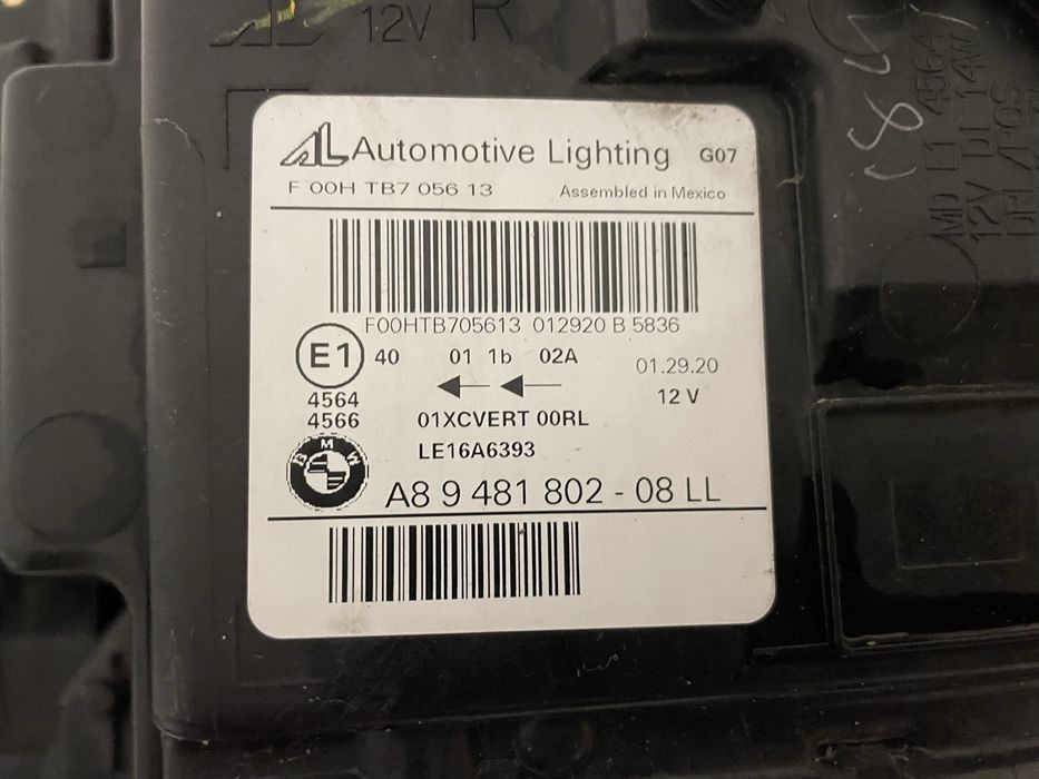 Far dreapta BMW X7 G07 Full LED LASER Original Europa