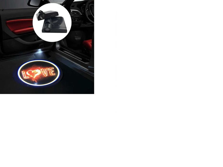 Беспроводной светодиодный светильник для автомобильной двери.