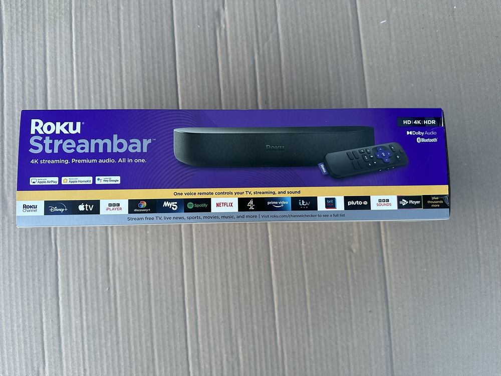 Roku Streambar | Dispozitiv de streaming 4K HDR