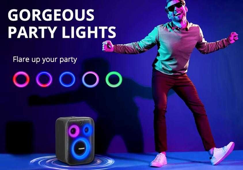 Портативен Китарен Усилвател 120W Караоке Парти Бас Tronsmart Halo 200