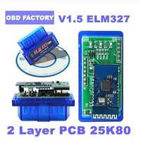 ELM327 OBD2 Bluetooth FW v1.5 двуплатков продукт - Авто диагностика