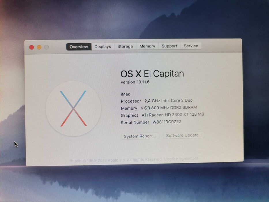 Vând IMac 20" Early 2008