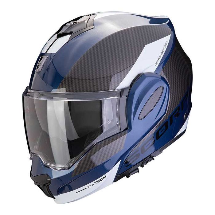 Отваряема мото каска за мотор SCORPION EXO TECH EVO XL 61-62,очила