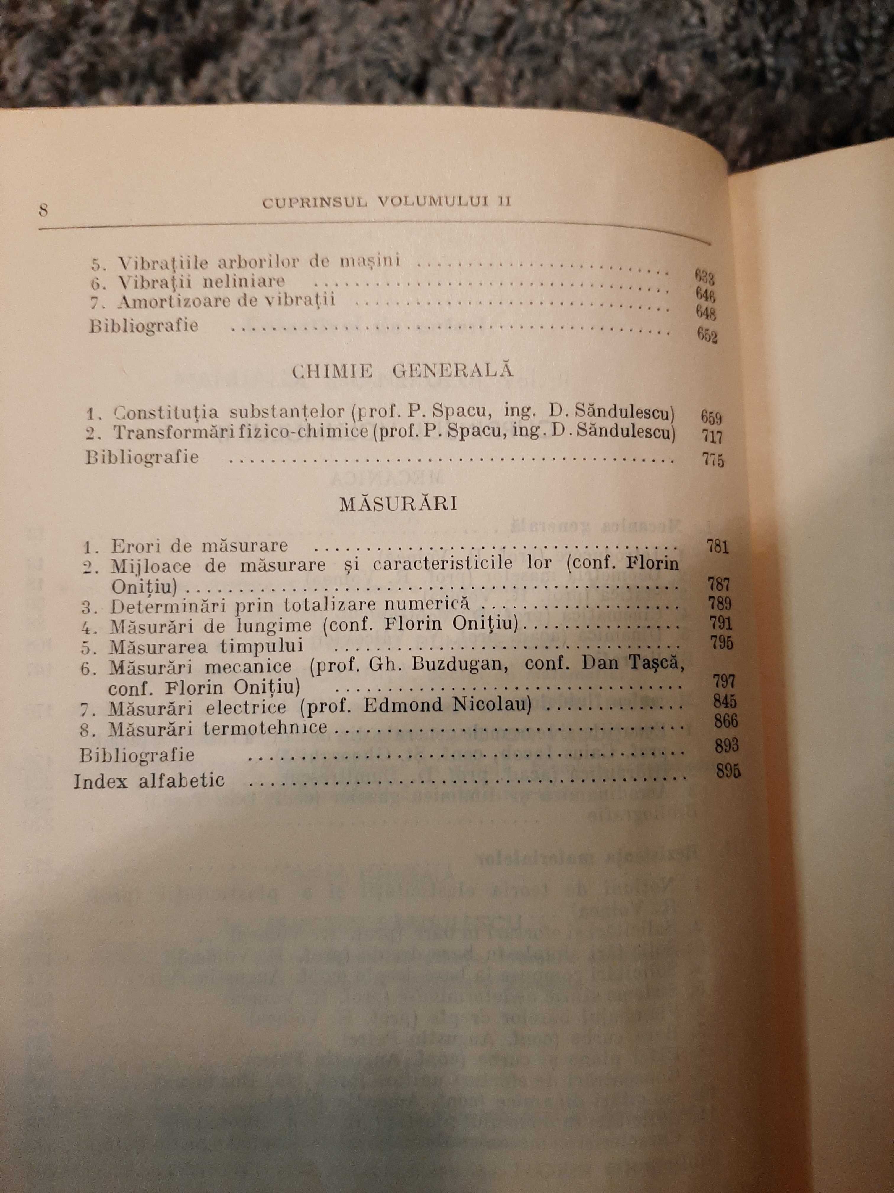 Manualul Inginerului (vol 1 + vol 2) 1965