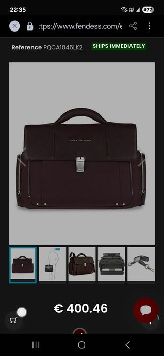 Geanta laptop business Piquadro