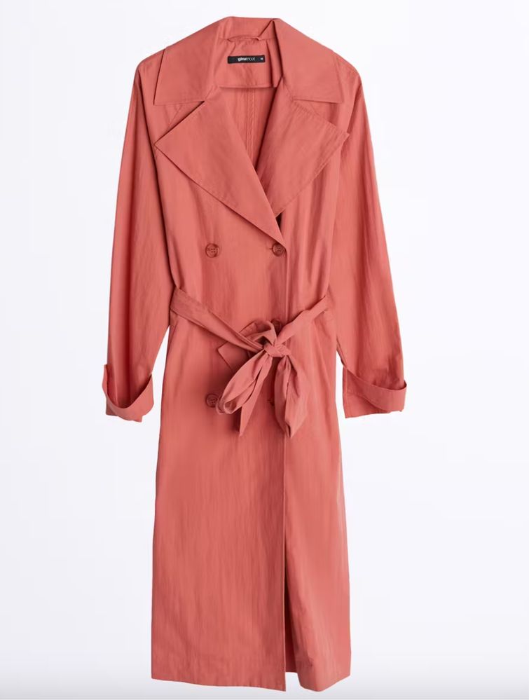 Gina Tricot палто тренчкот XS S M