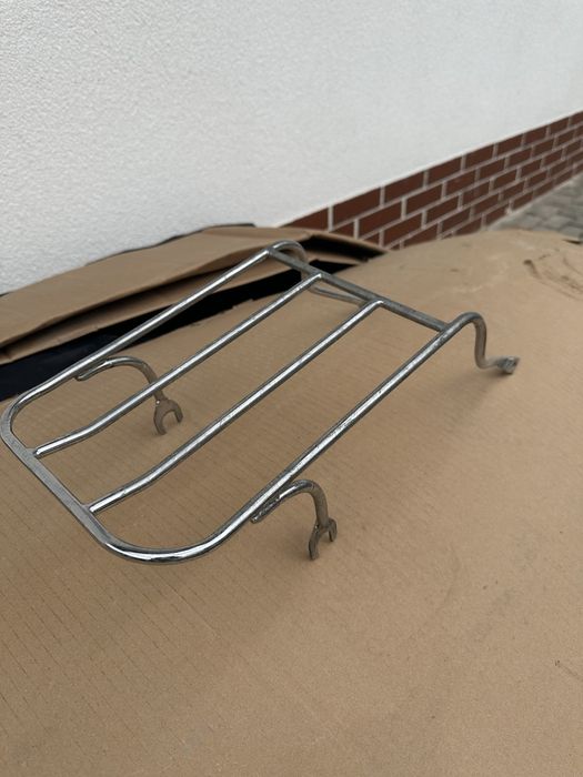 Portbagaj moto crom chopper cafe racer