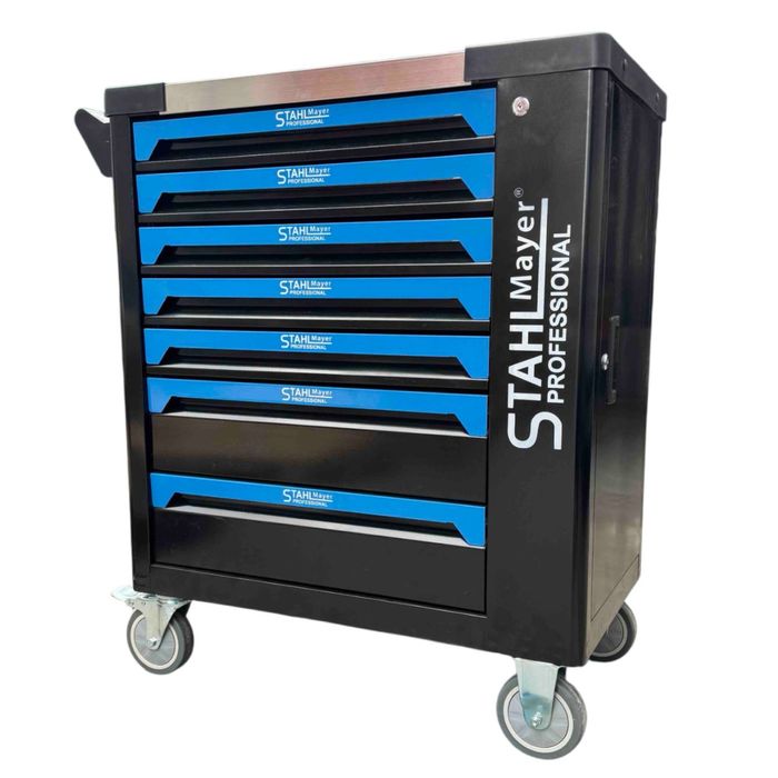 Шкаф/количка с инструменти 251 части 7 чекмеджета STAHLMAYER BLUE LİNE