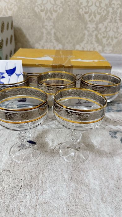 Богема посуда, Bohemia посуда вареньица 5 штук