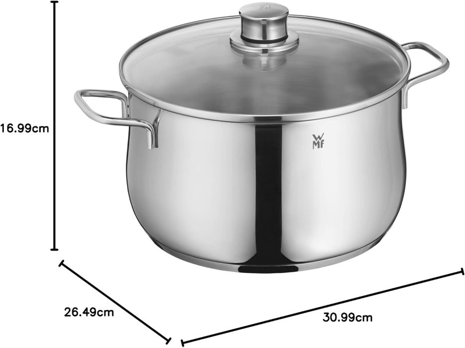 WMF Diadem Plus Тенджера  24см 6.5 литра с капак + 16см 1.5 литра
