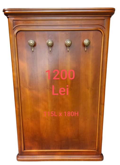 Cuier de perete / Podea / Pom din lemn. Masiv și Bronz