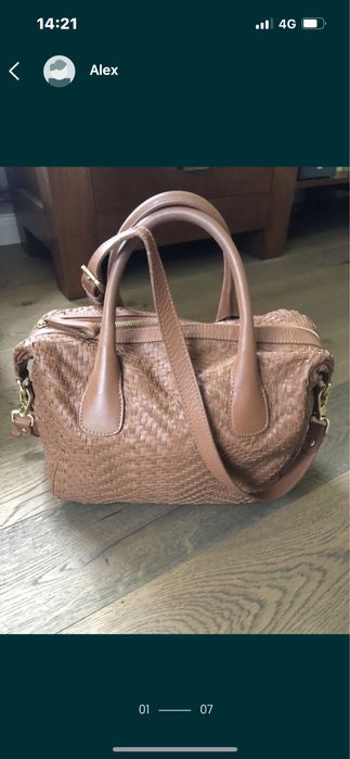 Geanta piele naturala - noi