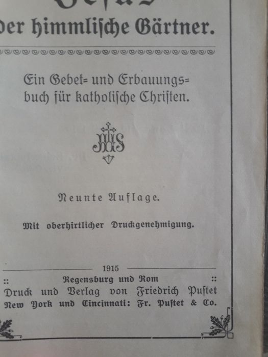 Стари католически молитвеници на немски 1874 и 1912