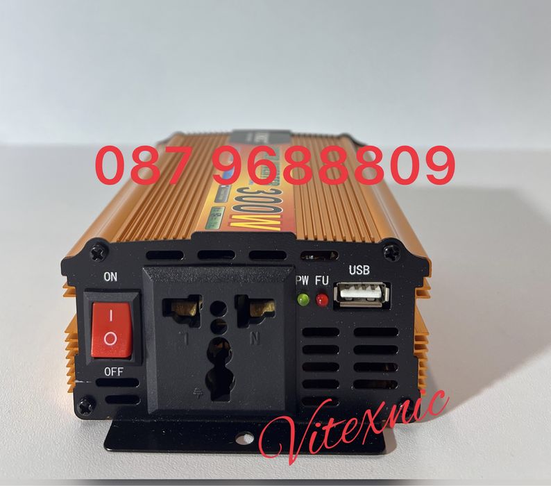 Инвертори 12V24V-220V,300w,500w,1000w,2000w,3000w