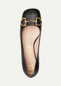 GUCCI Baby Horse Bit Ballerina Flats