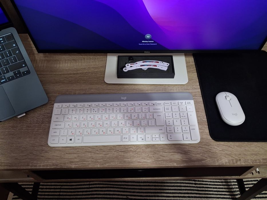 Logitech Клавиатура и мишка - Безжични