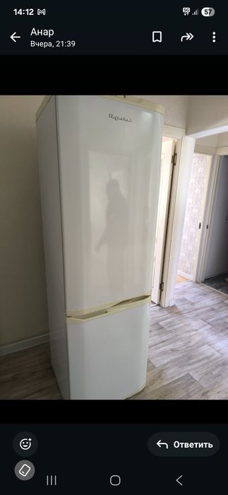 Продается 2х камерный холодильник "ОРСК" б/у