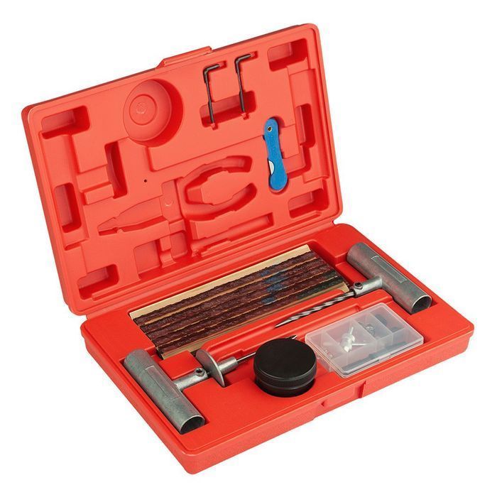 Trusa pentru reparat anvelope pneuri cu snur 55 piese
