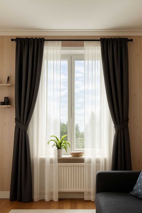 Шторы | Римские шторы | Установка карнизов | Pardalar   Sh958