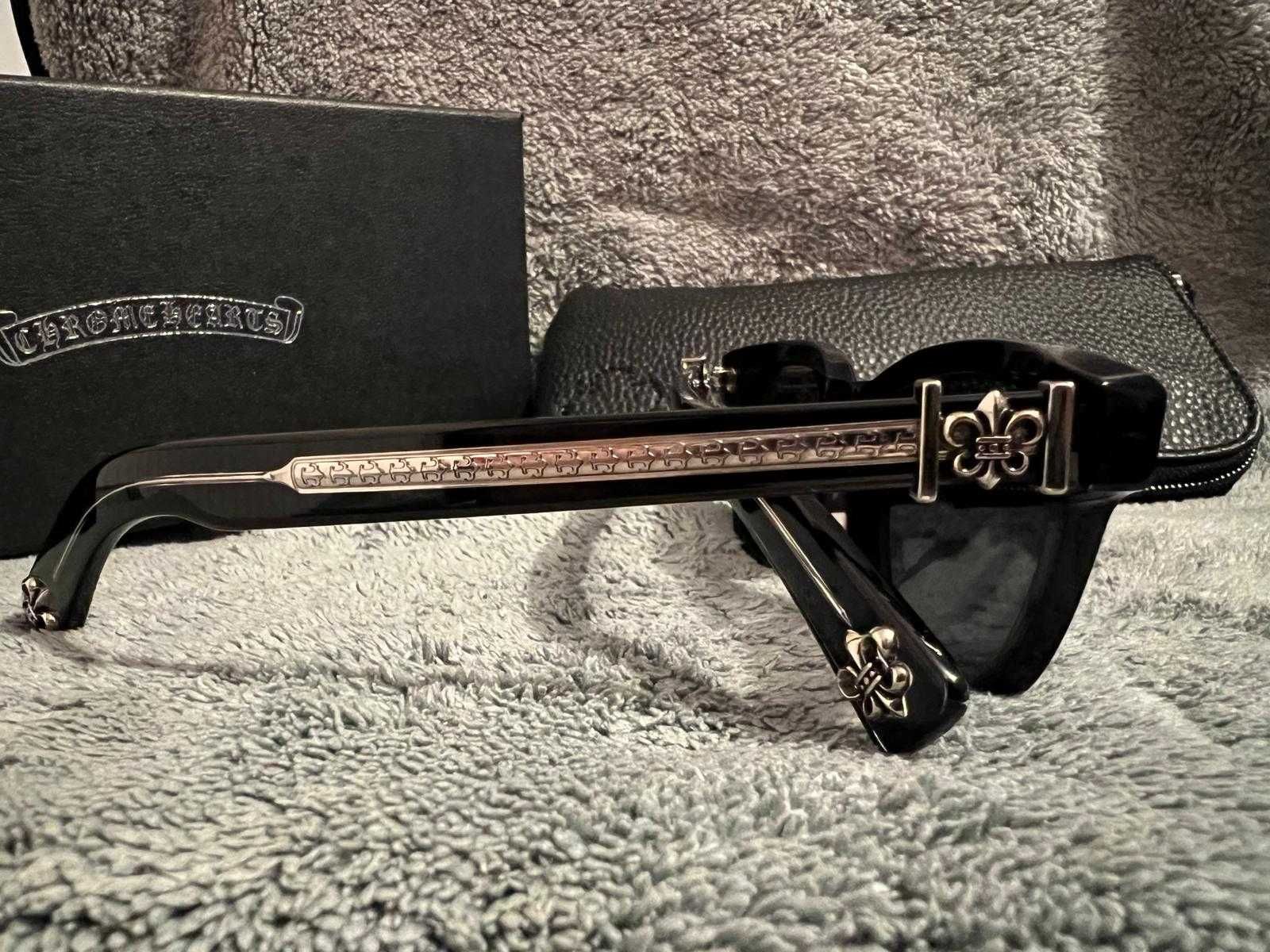 Ochelari de soare Bărbați Chrome Hearts Penetranus Rex cutie+toc piele
