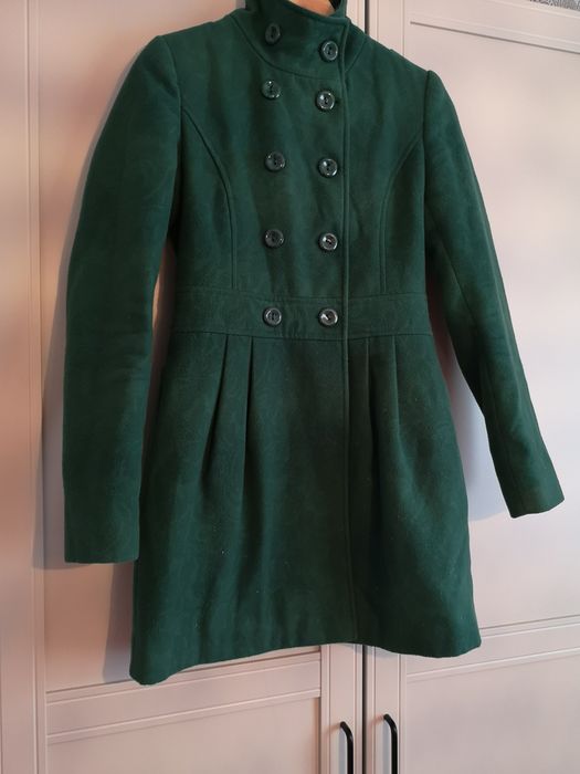 Palton Moda Alis verde, marime 34/XS