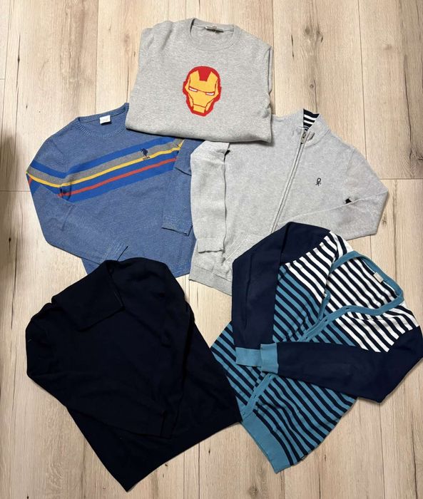 Памучни маркови пуловери U.S. Polo, Okaidi, Zara, Gap, Name 152-164 см