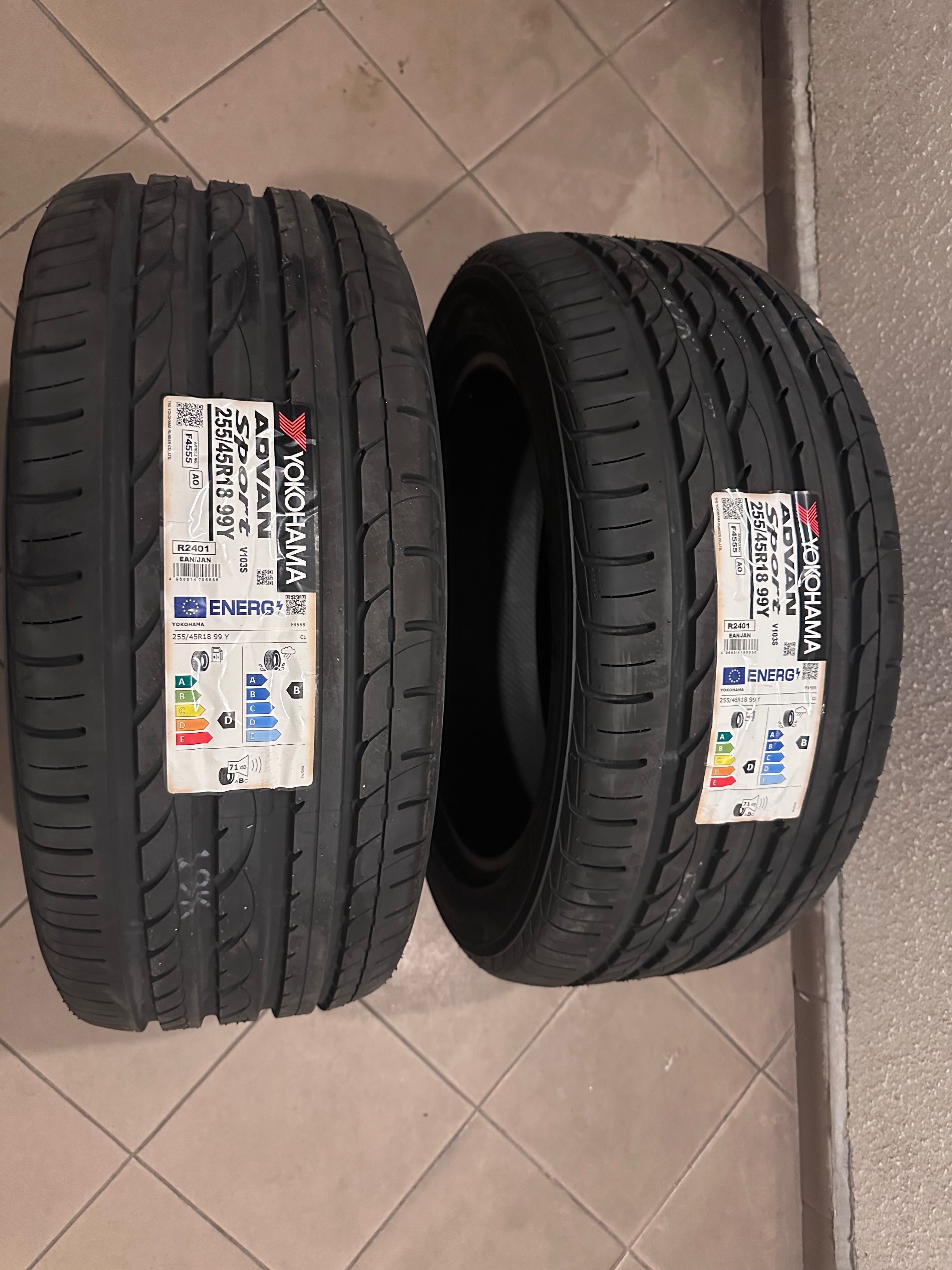 2бр. Летни гуми Yokohama 255/45 R18 99Y Advan Sport