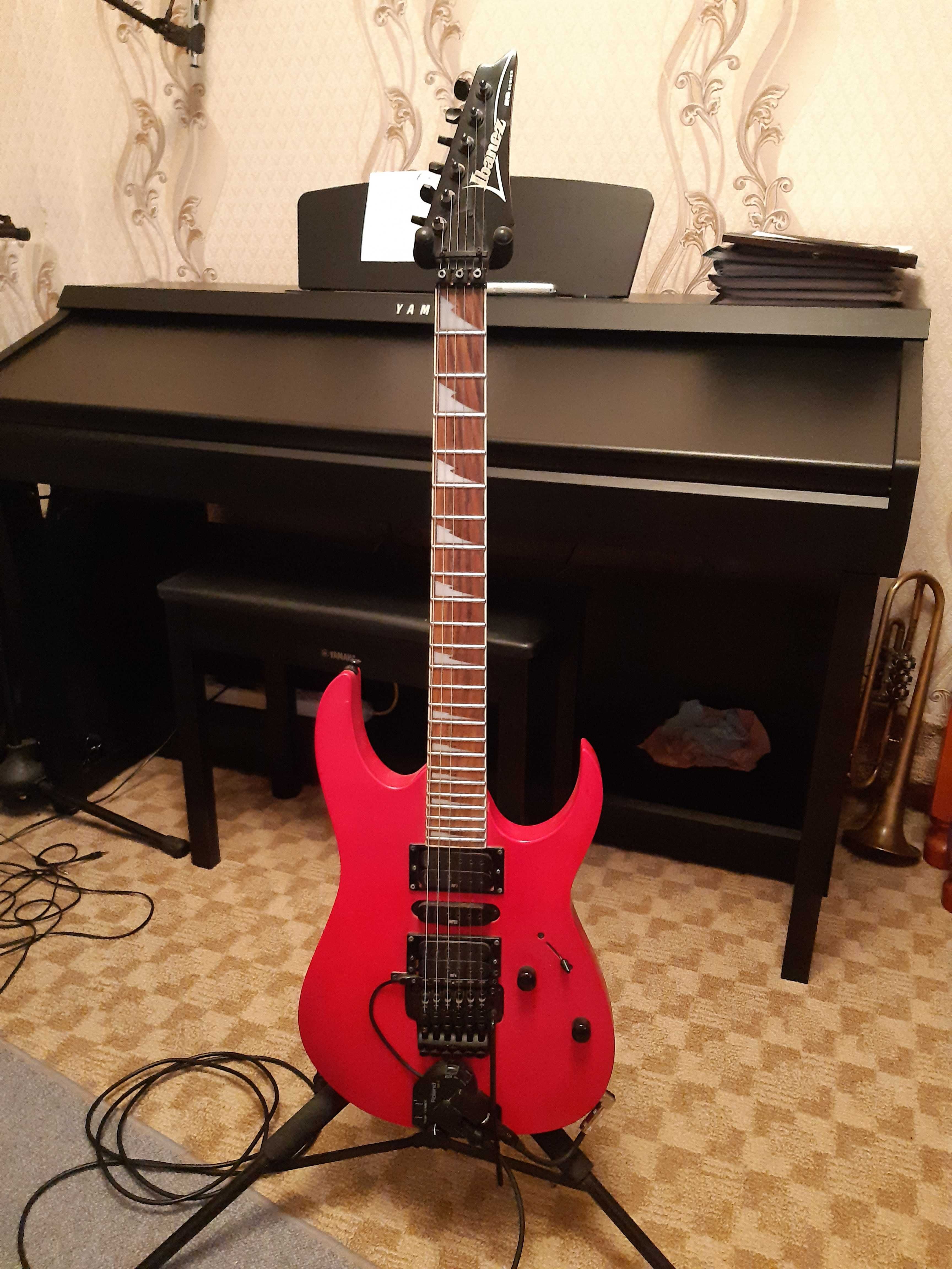 Продам гитарный синтезатор Roland GR 55 и гитару Ibanez RG 370DX