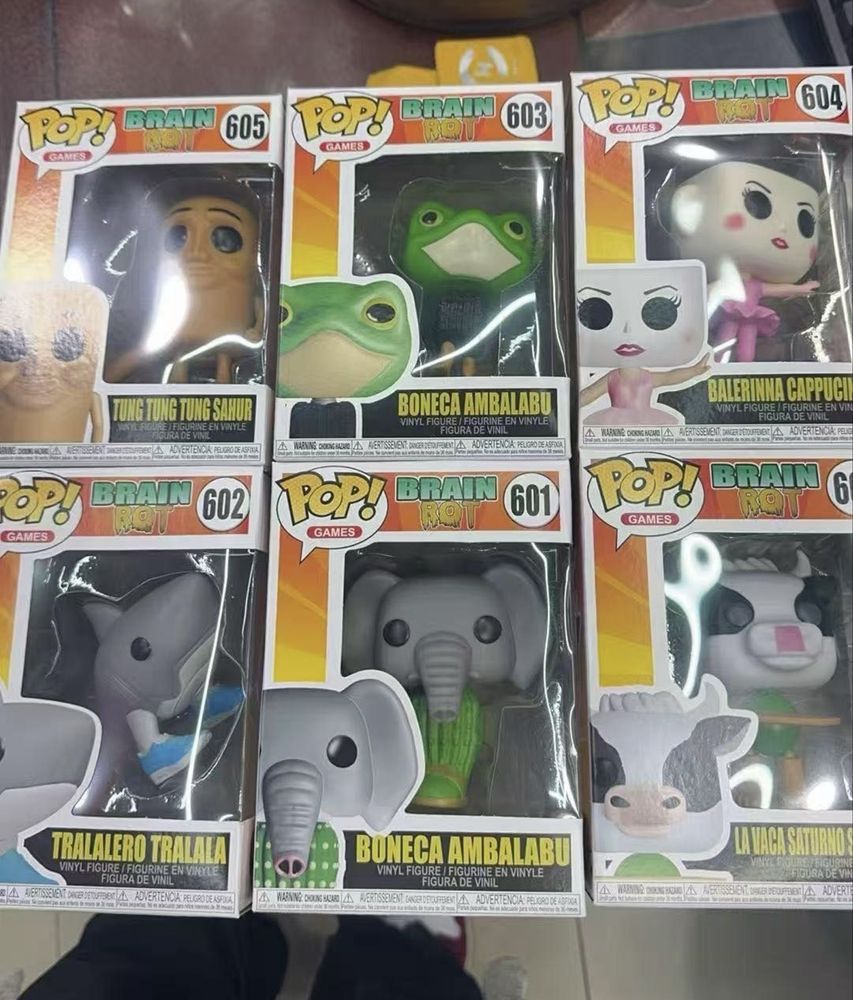 Funko Pop фигурки Italian brain rot, Балерина Капучина,Тунг Тунг Сахур