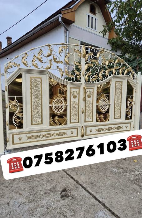 Porti balustrade inox fier forjat si tabla cnc includ transportmontaj