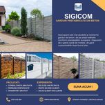 Placi de gard  si Stalpi spalieri , pari din beton pentru imprejmuiri