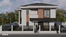 Casa individuala 4 camere P+1+Pod cu placa, Bragadiru (Haliu)