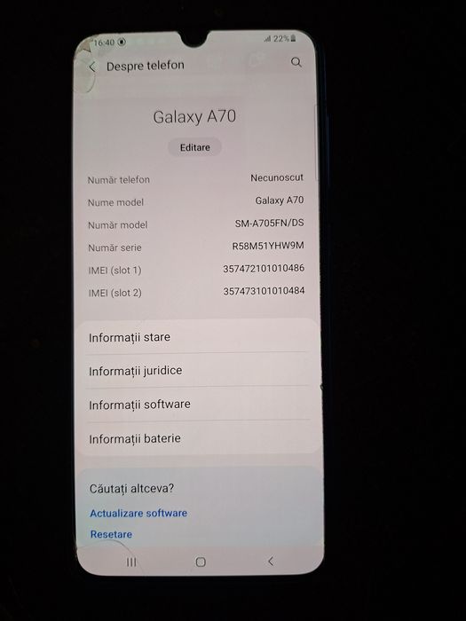 Samsung galaxy A 70