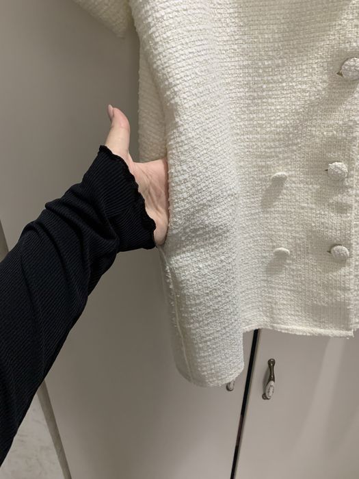 Jacheta alba    rochie zara L