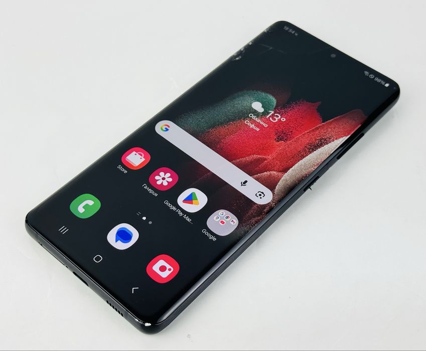 Samsung Galaxy S21 Ultra 5G 128GB 12RAM Black Отличен!