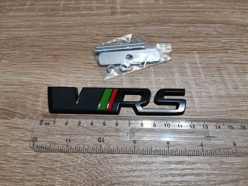 Skoda VRS надпис за решетка черен