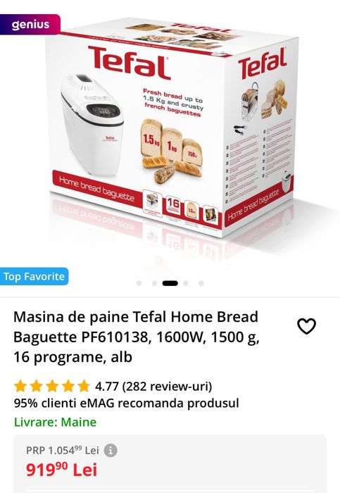 Masina de paine Tefal