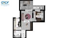 Cora Alexandriei-Oxy Residence 2, apartament 2 camere Tip 7, mobilat!