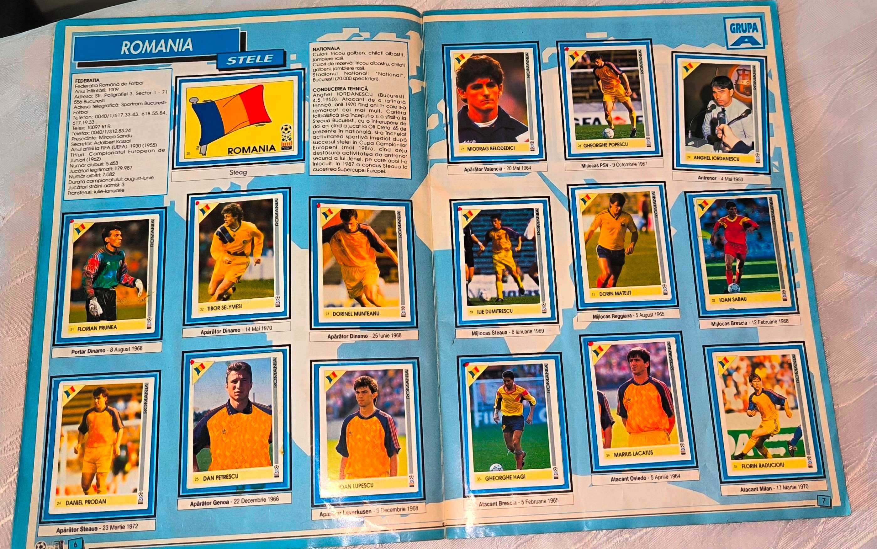 Foarte Rar! Campionatul Mondial De Fotbal Din Sua 1994, Album Complet