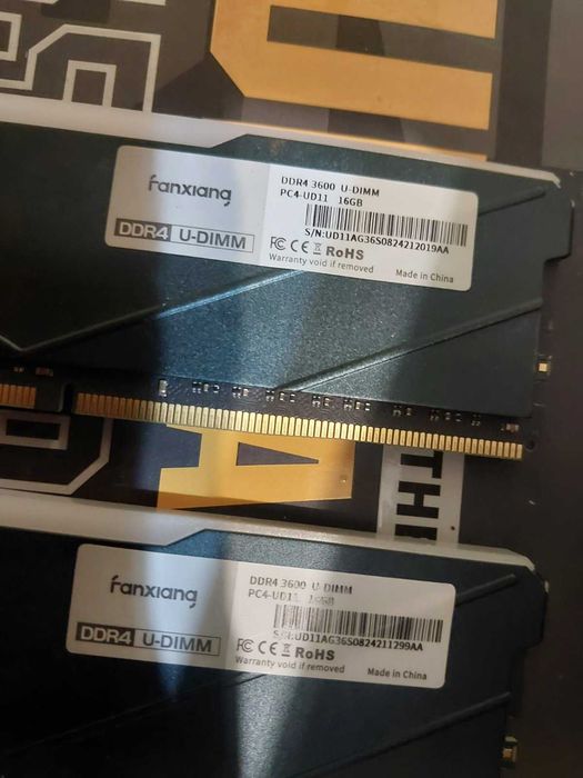 48GB DDR4 3600Mhz CL18 Fanxiang - Samsung RGB  32GB + 16GB RAM