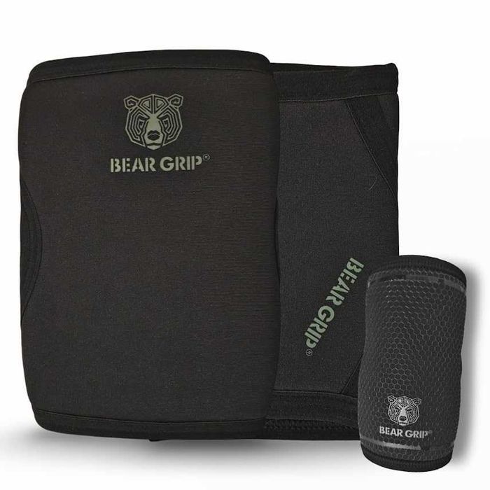 Нови Компресионни Лакътни Ръкави BEAR GRIP 7mm за Атлети размер M