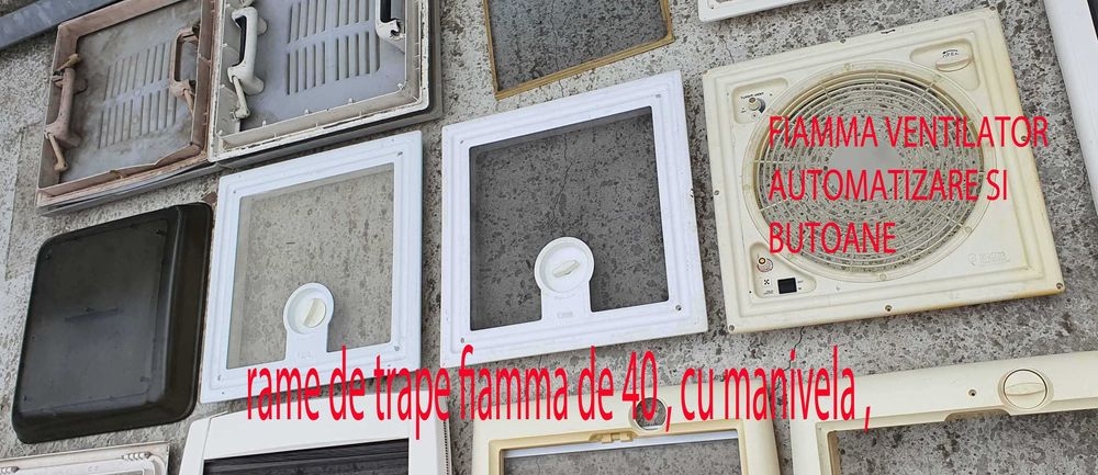 Rame trape rulote, autorulote, cu rulouri antiinsecte si/sau antisolar