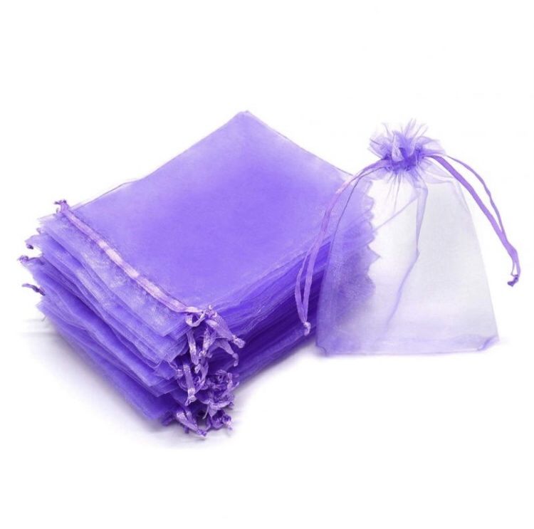 Săculeți organza dreptunghiulari 7x9cm (set 100 buc) ambalaje cadouri