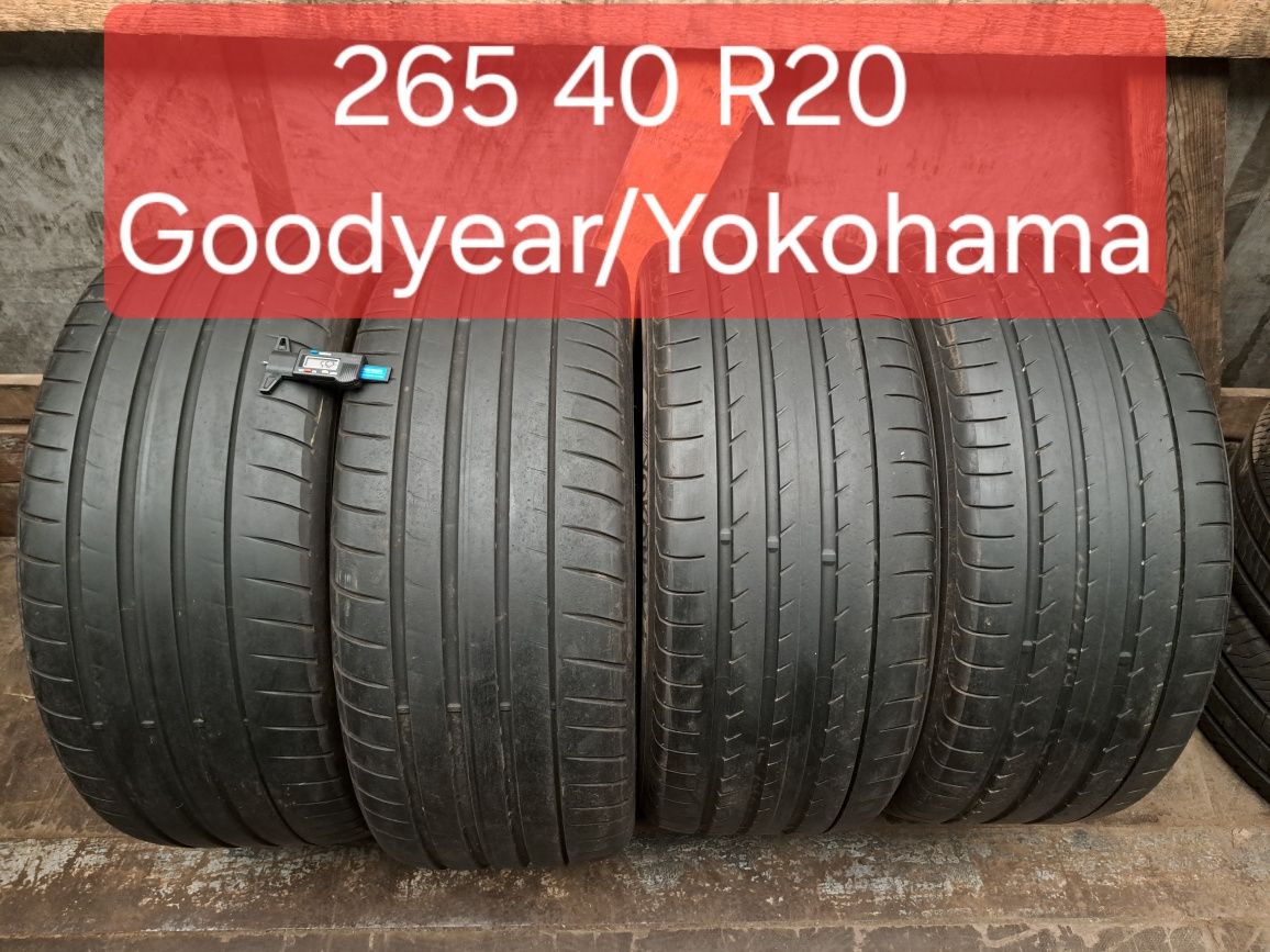 4 anvelope 265/40 R20 Yokohama/Goodyear