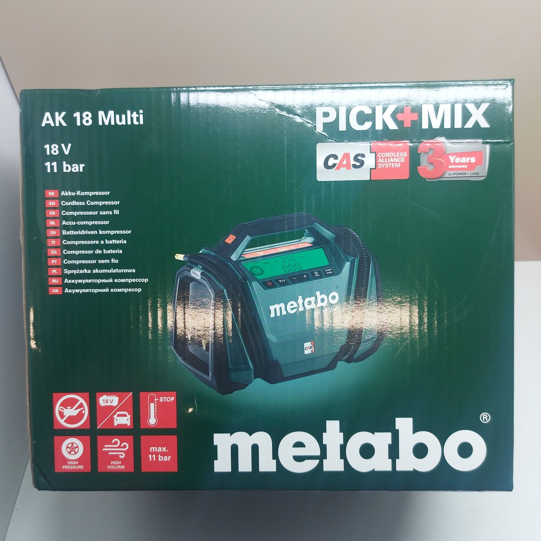 Акумулаторен компресор Metabo AK 18 Multi 18v