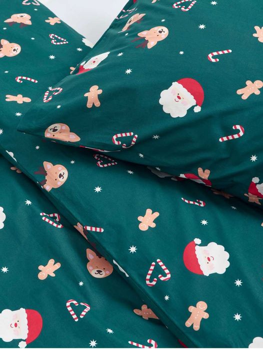 Lenjerie pat - Livrare 5 lei - Noua - de Crăciun