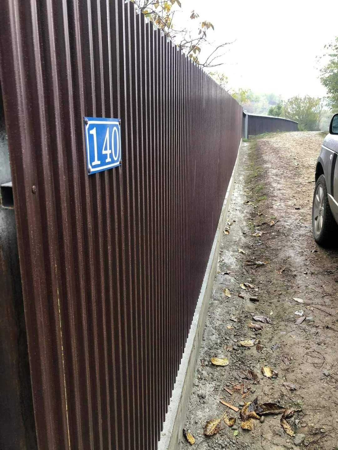 Construim garduri din panou jaluzele, sipca metalica, BCA tabla plasa